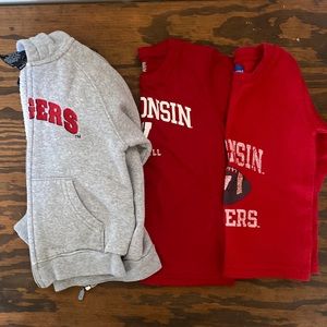 Lot of 3T Wisconsin tops